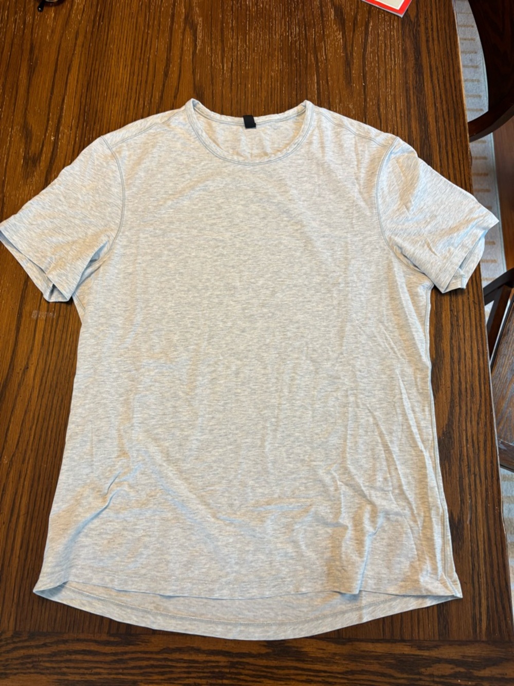 Men's Crew Neck T-Shirt - Light Heather Gray